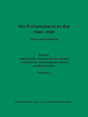 cover image of Ausschuß für Organisation des Bundes / Ausschuß für Verfassungsgerichtshof und Rechtspflege